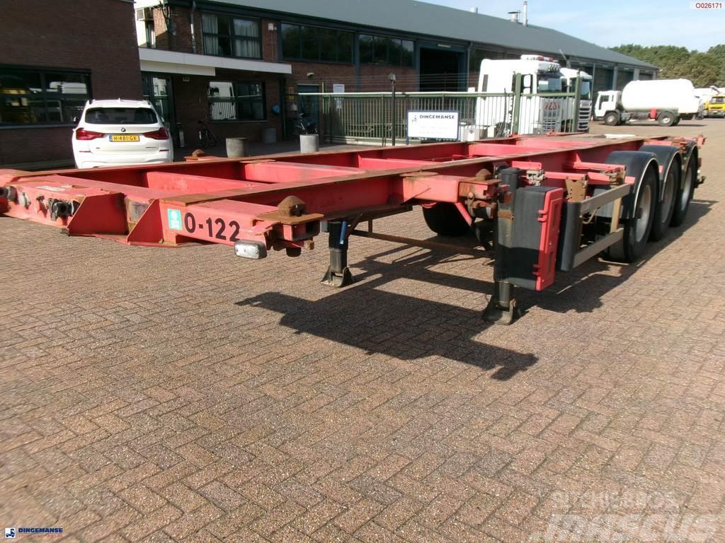 Burg 3-axle container chassis 20,30 ft + ADR Containerchassis Semitrailere