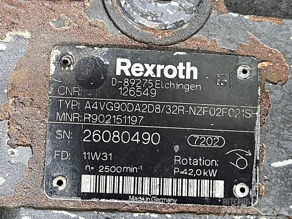Rexroth A4VG90DA2D8/32R-Drive pump/Fahrpumpe/Rijpomp Hydraulikk