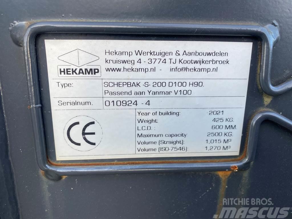 Terex Schaeff Ø50MM-Hekamp SCHEPBAK-S-200 D100 H90-Bucket Skuffer