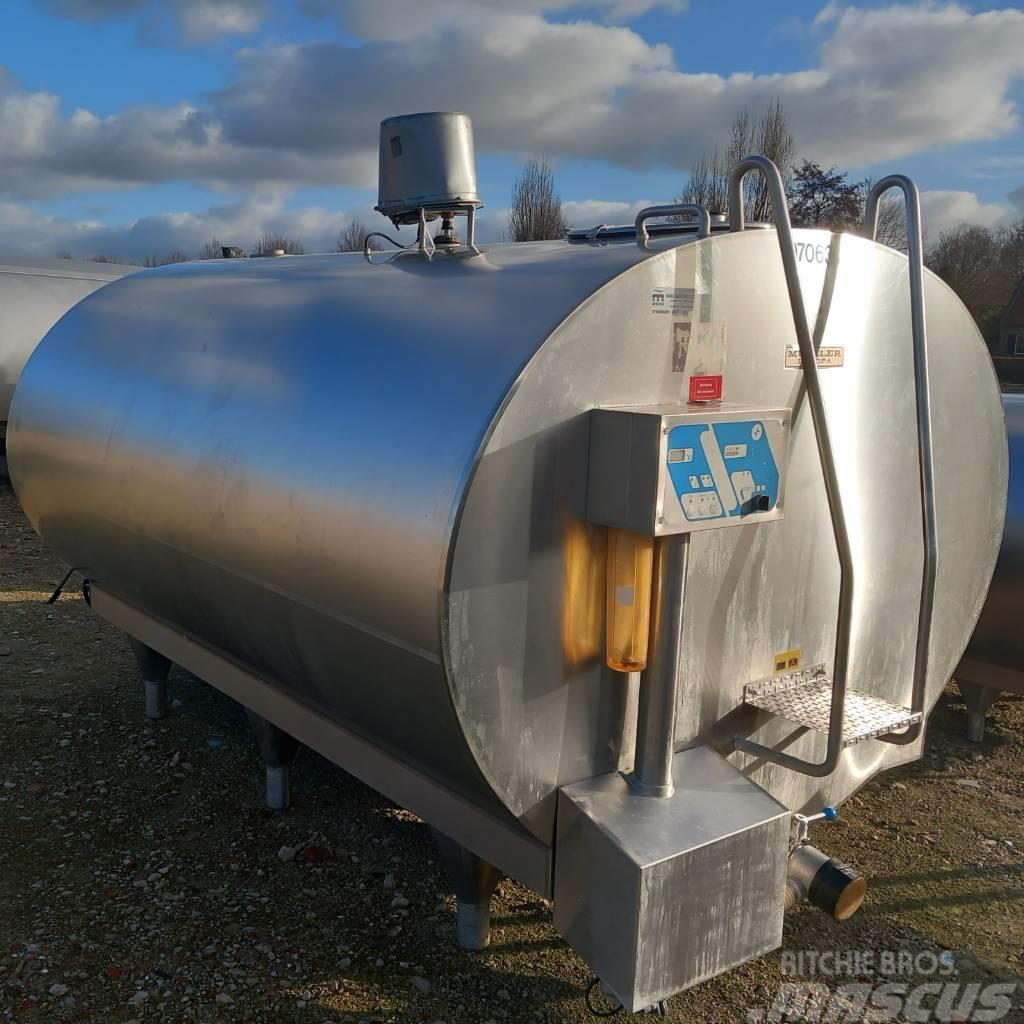  Mueller O-1250, 5.000 liter Melketanker og tilbehør