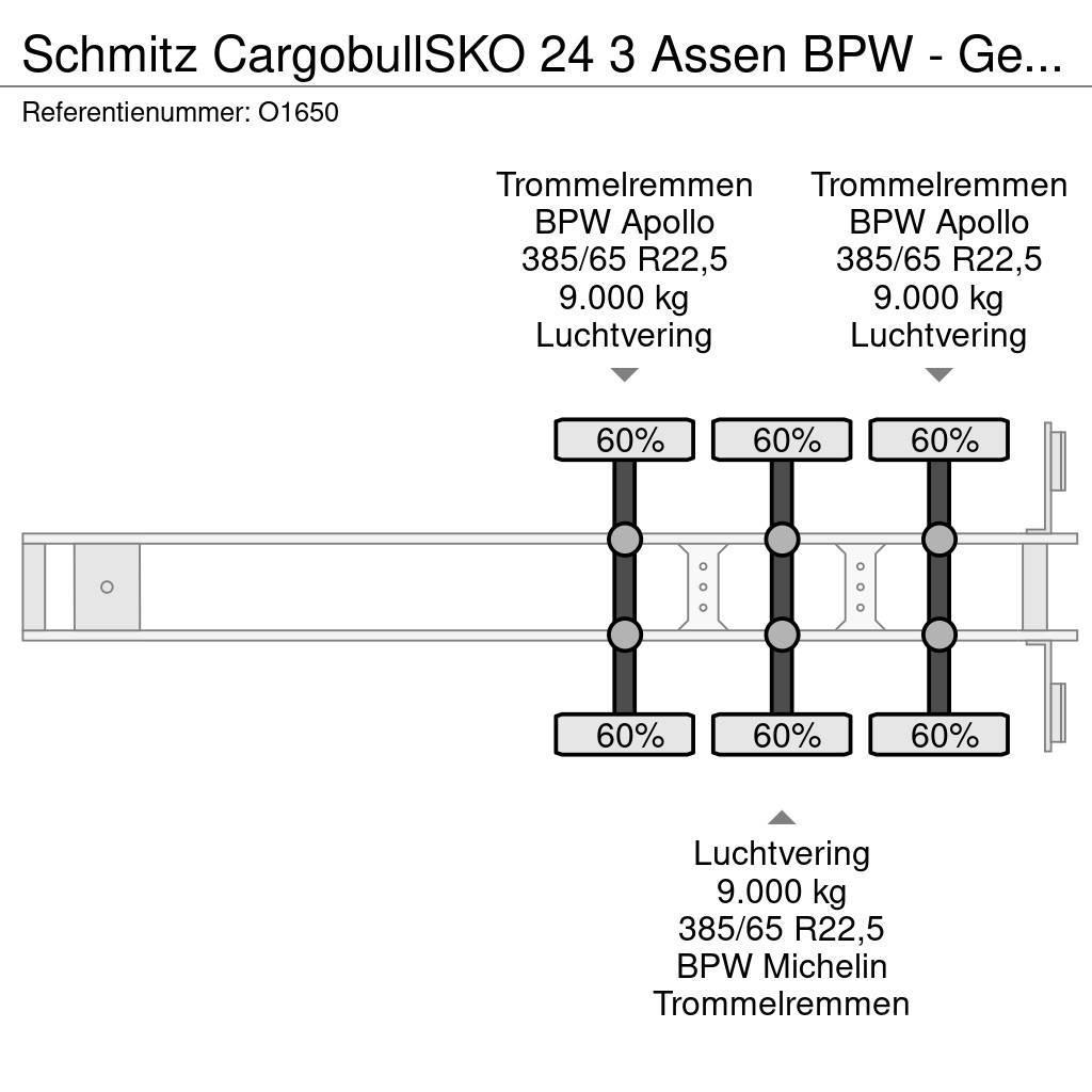 Schmitz Cargobull SKO 24 3 Assen BPW - Gesloten Opbouw - Gegalvanise Lettisolert skaptrailer
