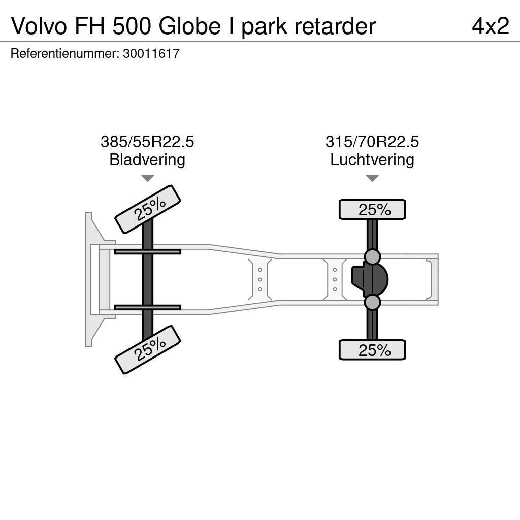 Volvo FH 500 Globe I park retarder Trekkvogner