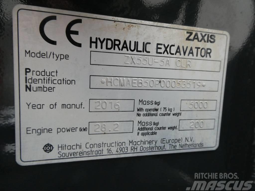 Hitachi ZX 55 U-5 A CLR Minigravere <7t