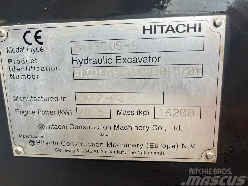 Hitachi ZX 135 US-6 Beltegraver