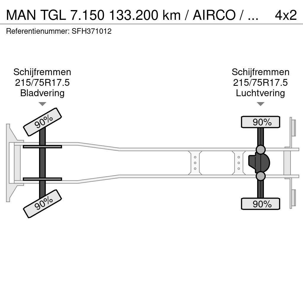 MAN TGL 7.150 133.200 km / AIRCO / MANUEL / CARGOLIFT Skapbiler