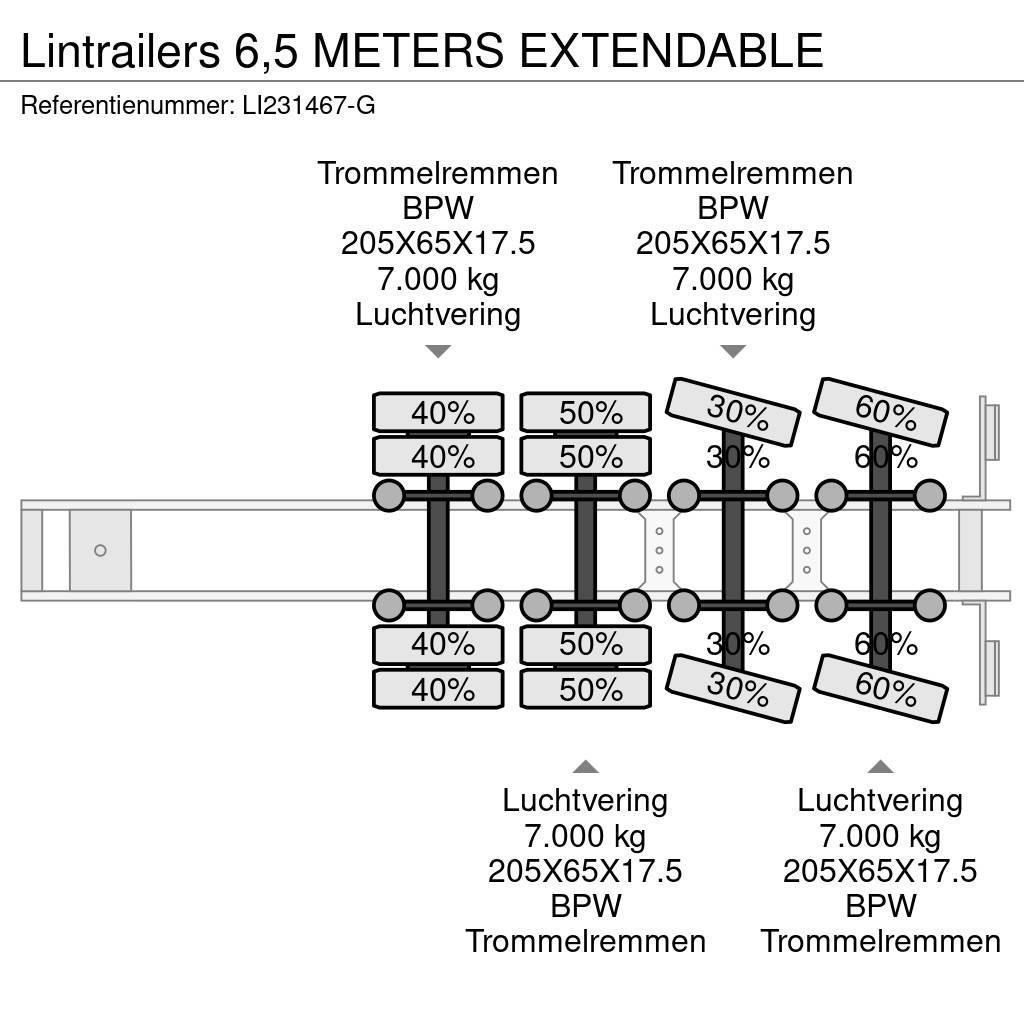 Lintrailers 6,5 METERS EXTENDABLE Brønnhenger semi