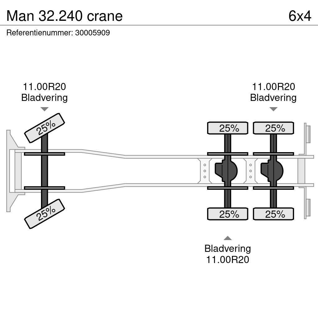MAN 32.240 crane Kranbil