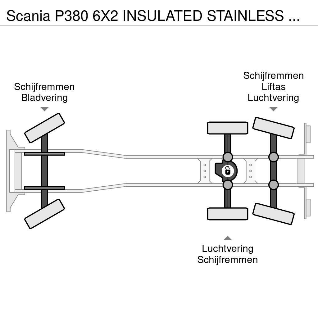 Scania P380 6X2 INSULATED STAINLESS STEEL TANK 15 500L 1 Tankbiler