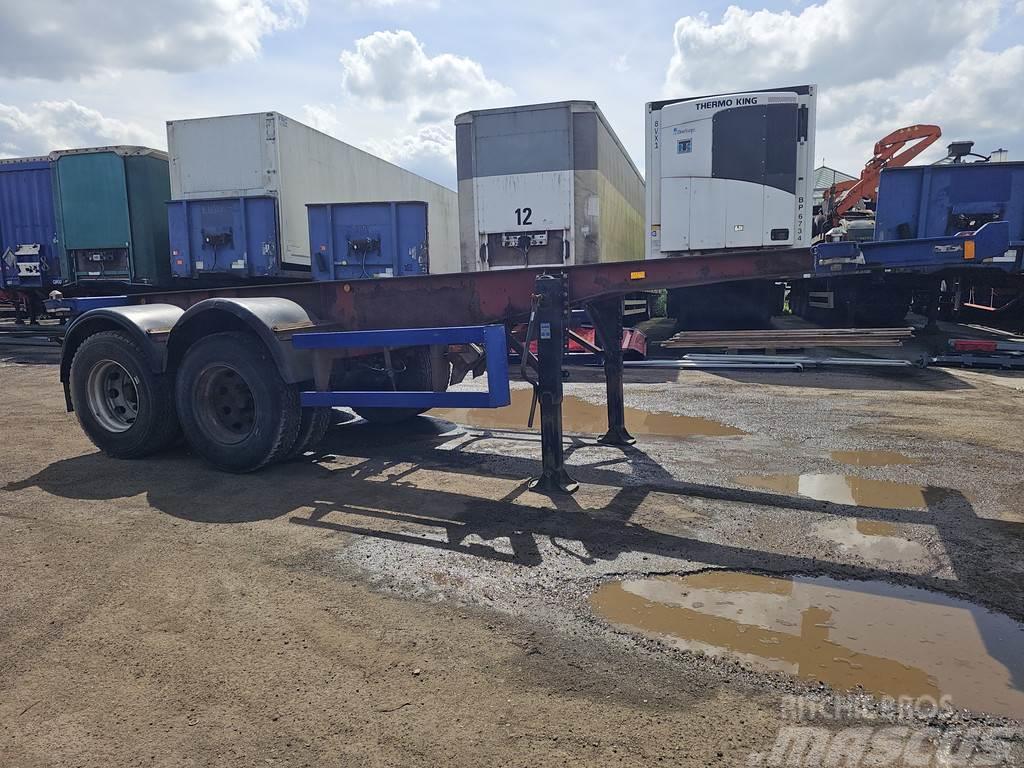 Köhler Elmshorn 2 axle | 20 ft | container chassis | stee Containerchassis Semitrailere