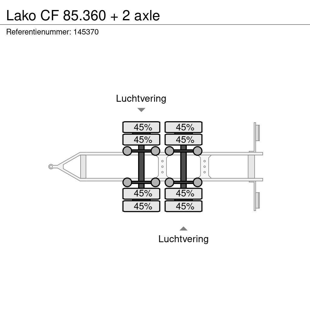 Lako CF 85.360 + 2 axle Planhengere