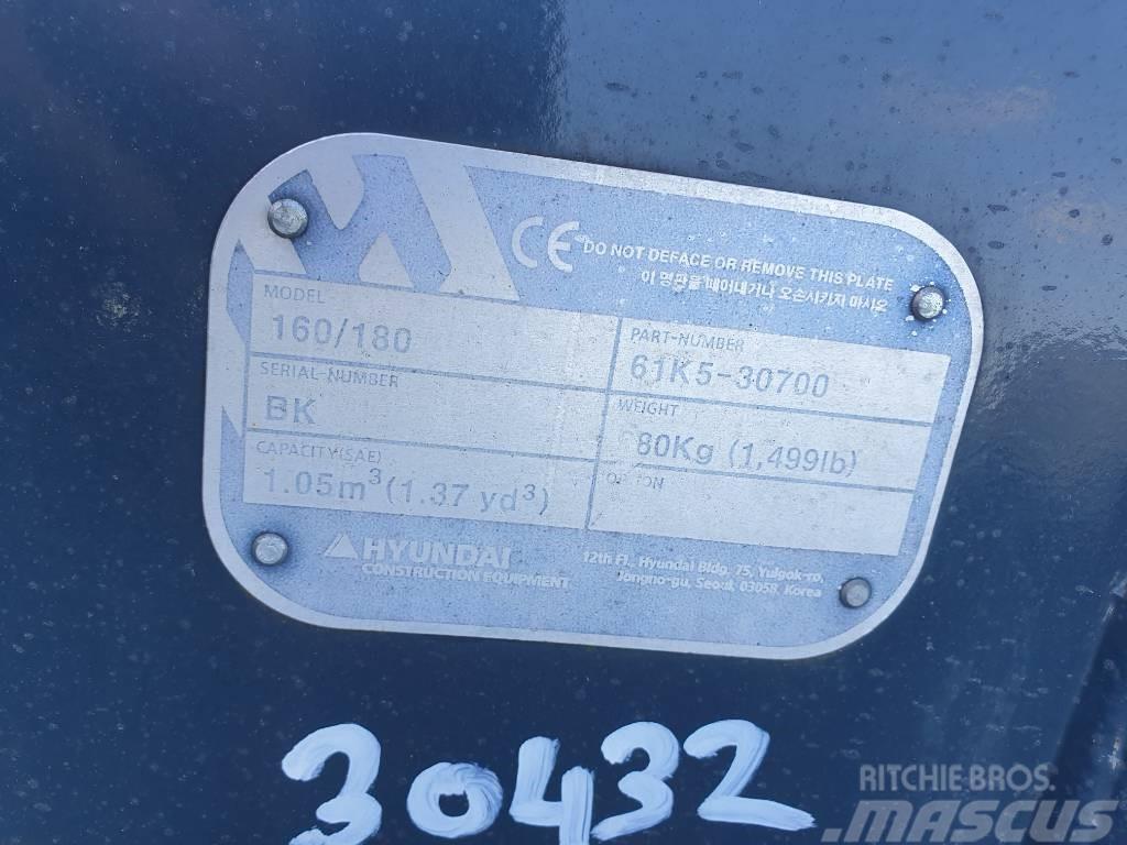 Hyundai Excvator Bucket, 61K5-30700, 180 Skuffer