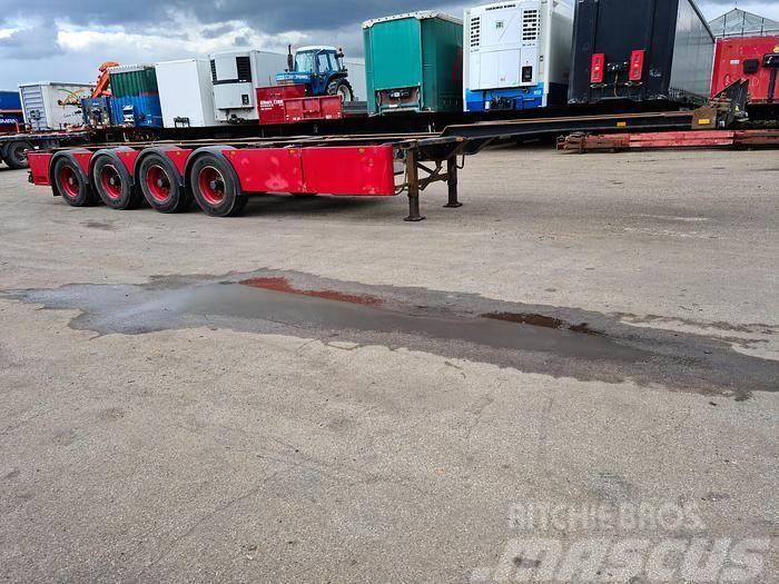 Stevens T76304 | 4 Axle | 40 TONS Containerchassis Semitrailere