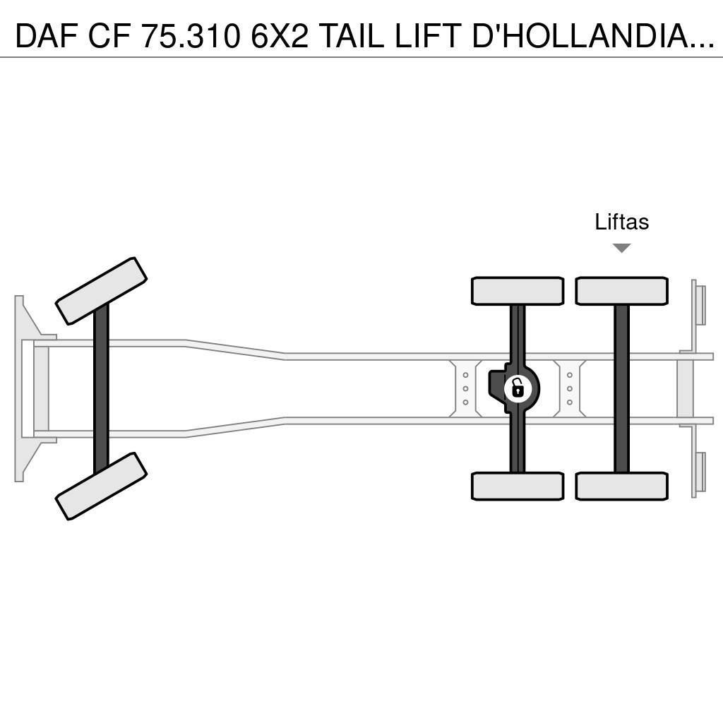 DAF CF 75.310 6X2 TAIL LIFT D'HOLLANDIA 2500 KG - EURO Kapellbil