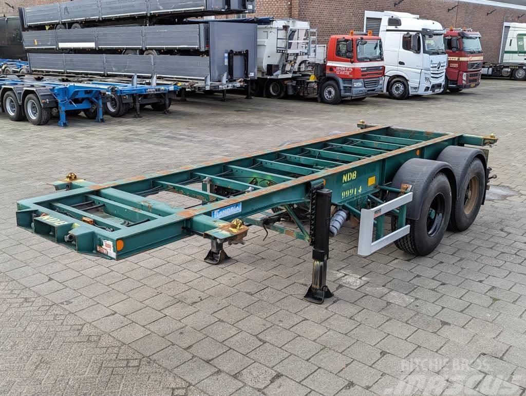  Flandria OP CC 2A 20FT 2-Assen ROR - DrumBrakes - Containerchassis Semitrailere