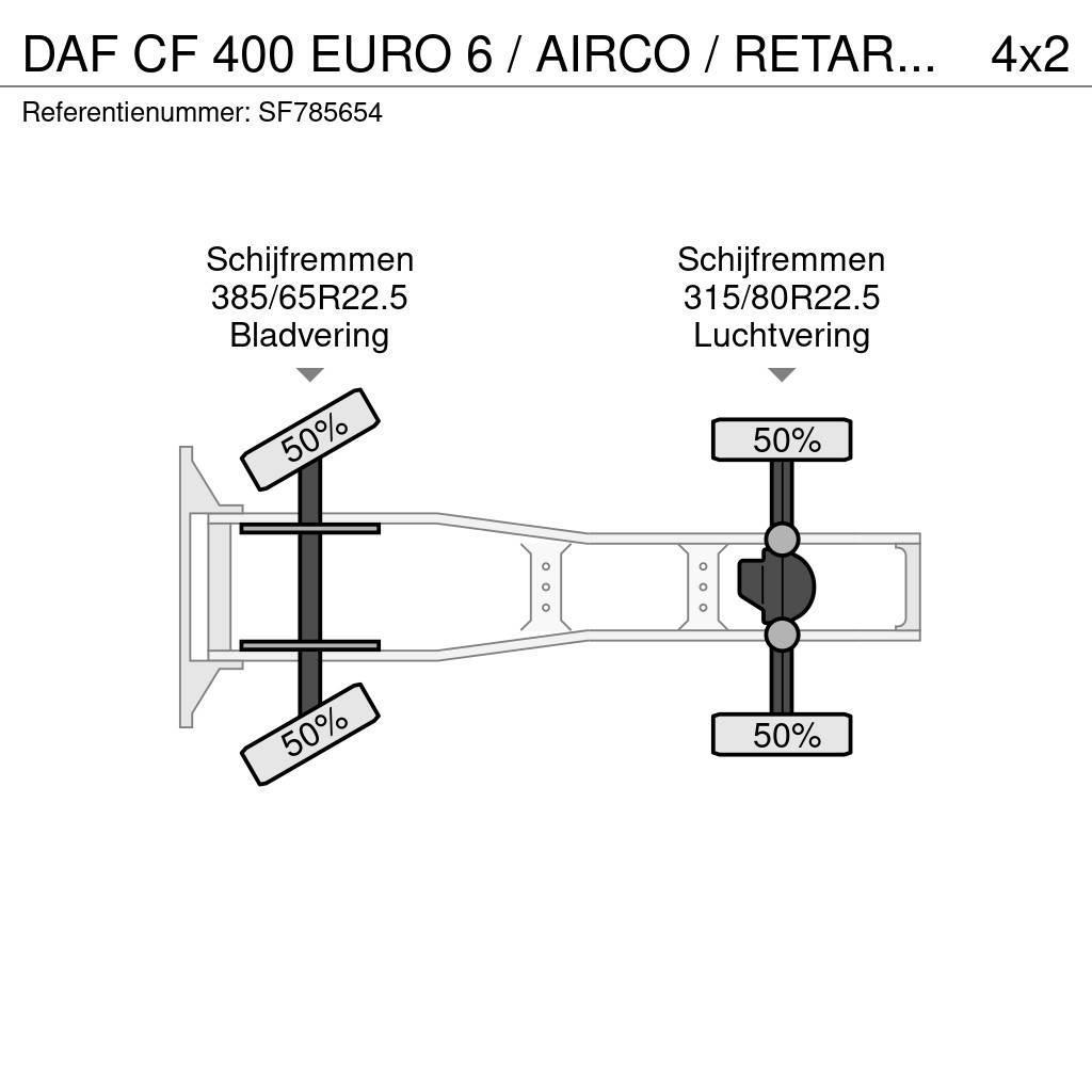 DAF CF 400 EURO 6 / AIRCO / RETARDER Trekkvogner