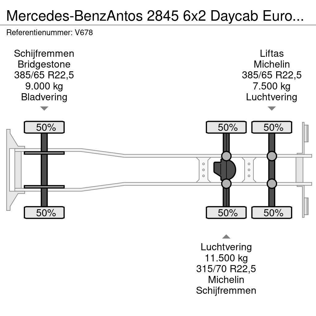 Mercedes-Benz Antos 2845 6x2 Daycab Euro6 - Haakarm 21T - Lift-A Krokbil