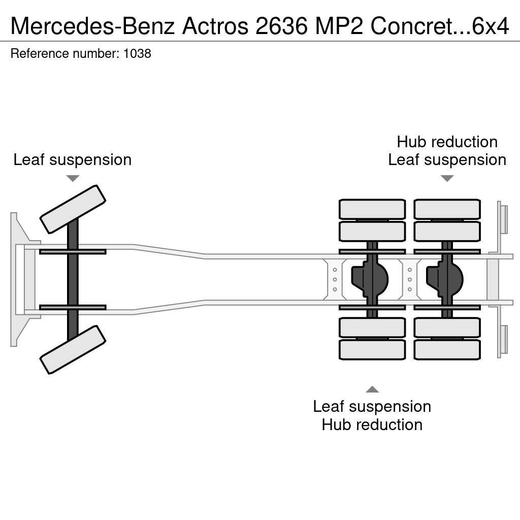 Mercedes-Benz Actros 2636 MP2 Concrete Mixer Cifa 6x4 Full Steel Betongbiler