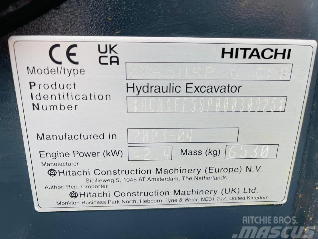 Hitachi ZX 65 US B-6 Minigravere <7t