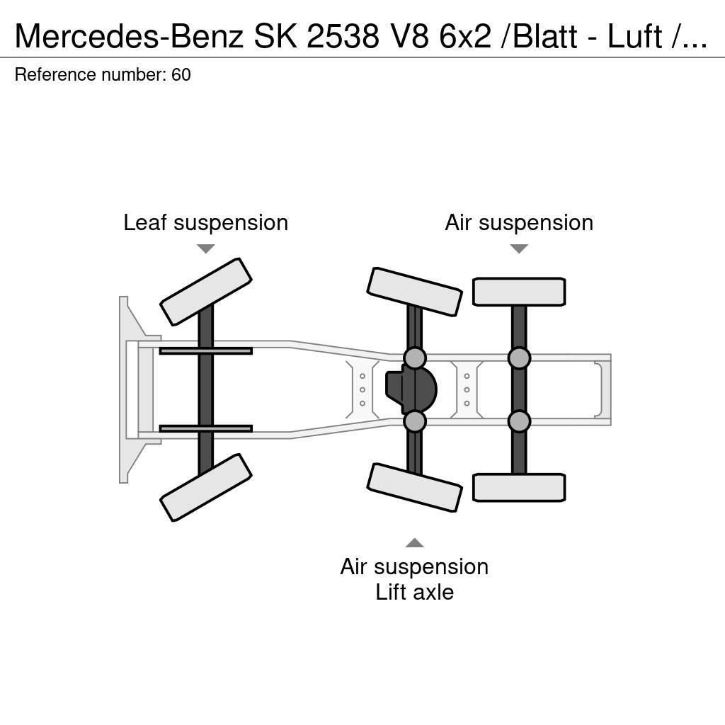 Mercedes-Benz SK 2538 V8 6x2 /Blatt - Luft / Lenk / Liftachse Trekkvogner
