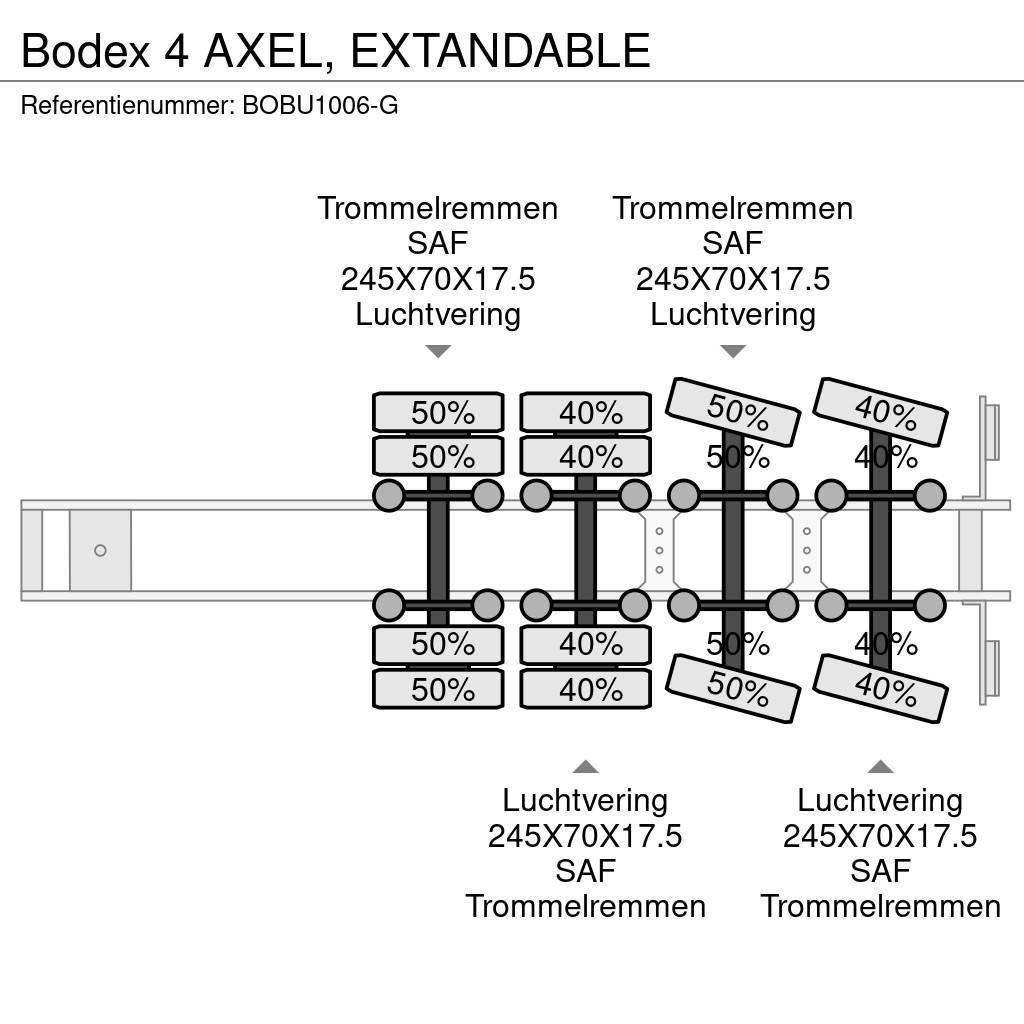 Bodex 4 AXEL,  EXTANDABLE Brønnhenger semi