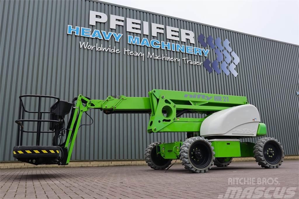 Niftylift HR21E 2WD Electric, 4x2 Drive, 21m Working Height, Leddede bomlifter