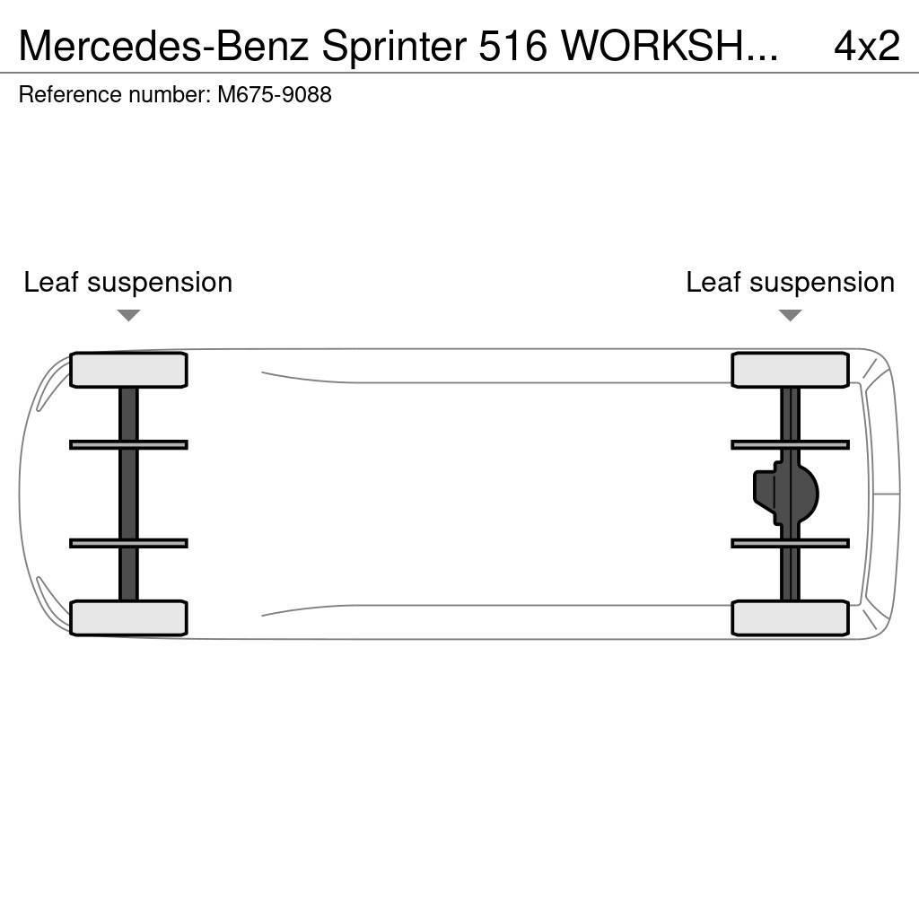 Mercedes-Benz Sprinter 516 WORKSHOP EQUIPMENT / BOX L=4559 mm Varebiler