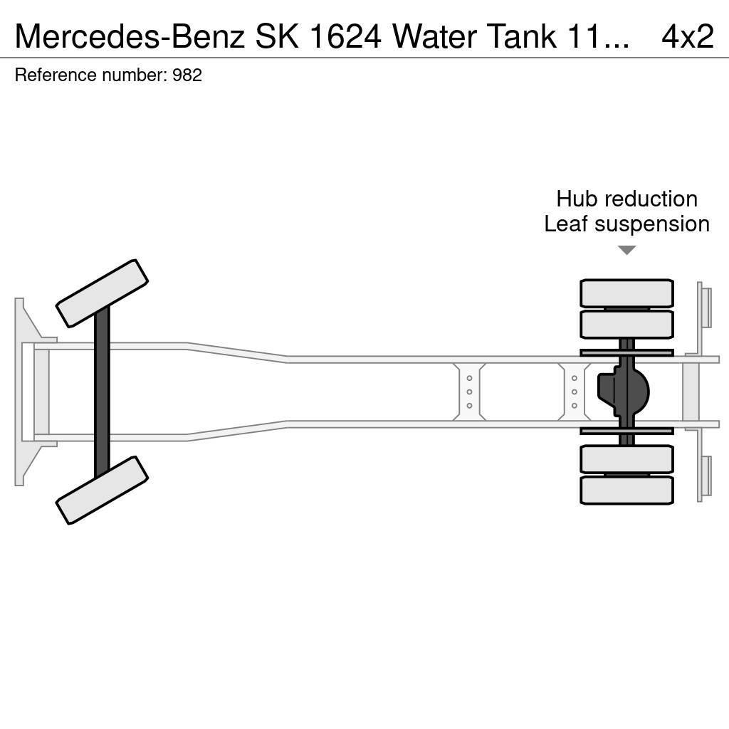 Mercedes-Benz SK 1624 Water Tank 11.000 Liters Spraybar Big Axle Tankbiler