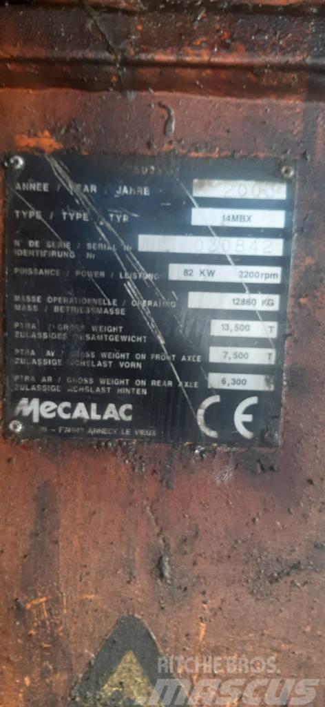 Mecalac 14MBXAR Rail Road Excavator Vedlikeholdsmaskiner til Jernbane