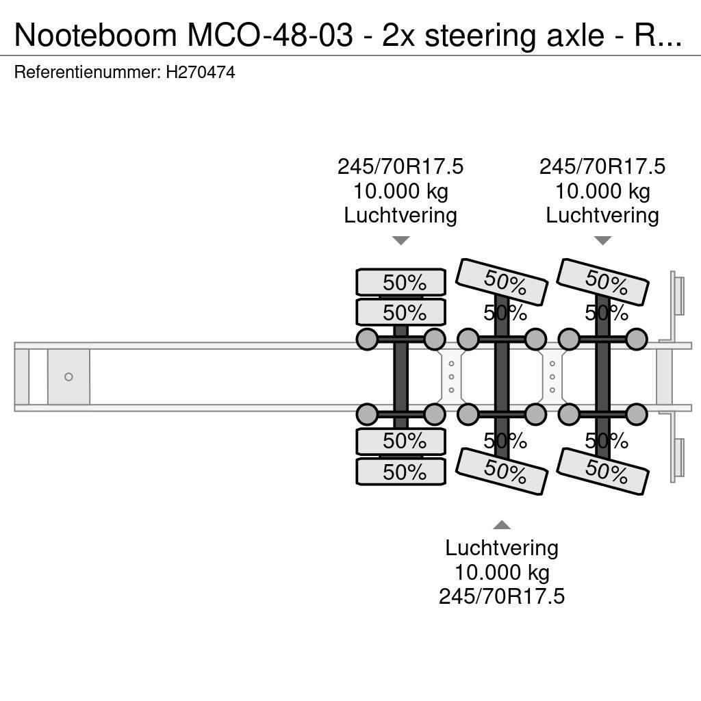 Nooteboom MCO-48-03 - 2x steering axle - Ramps - SAF Axle - Brønnhenger semi