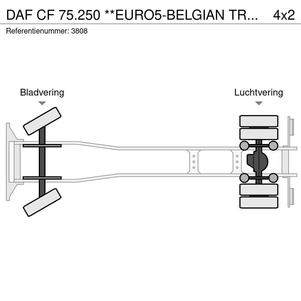 DAF CF 75.250 **EURO5-BELGIAN TRUCK** Skapbiler