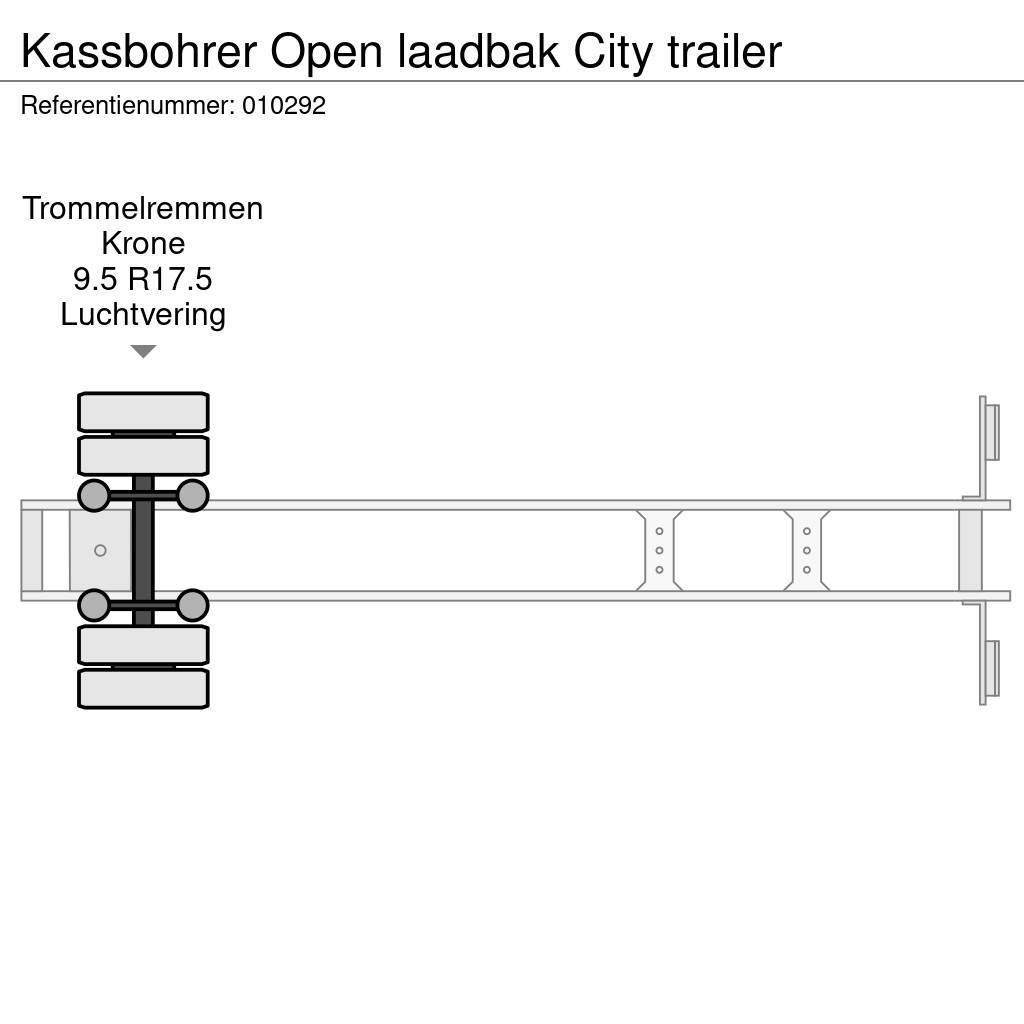 Kässbohrer Open laadbak City trailer Planhengere semi