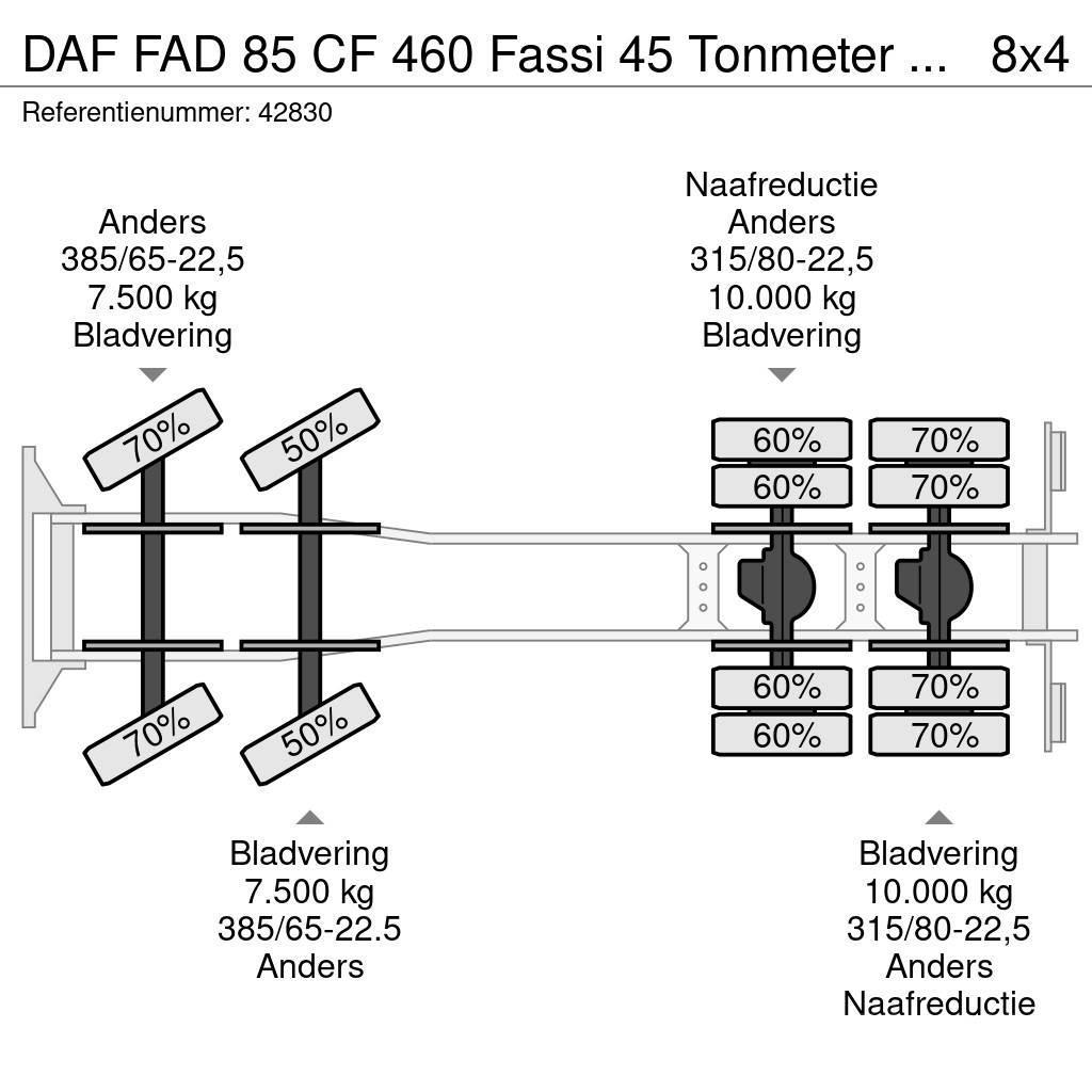 DAF FAD 85 CF 460 Fassi 45 Tonmeter laadkraan + Fly-Ji Allterreng kraner