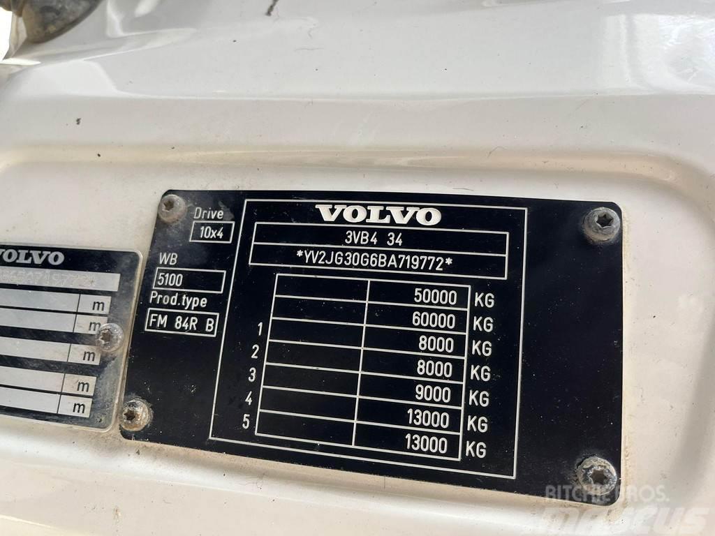 Volvo FMX 500 10x4 RETARDER / FULL STEEL / BOX L=6358 mm Tippbil