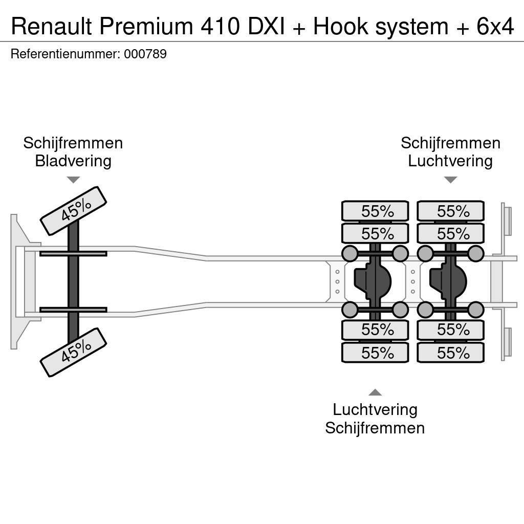 Renault Premium 410 DXI + Hook system + 6x4 Krokbil