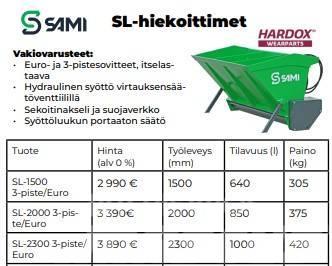 Sami SL-1500 Hiekoitin Sand- og saltspredere
