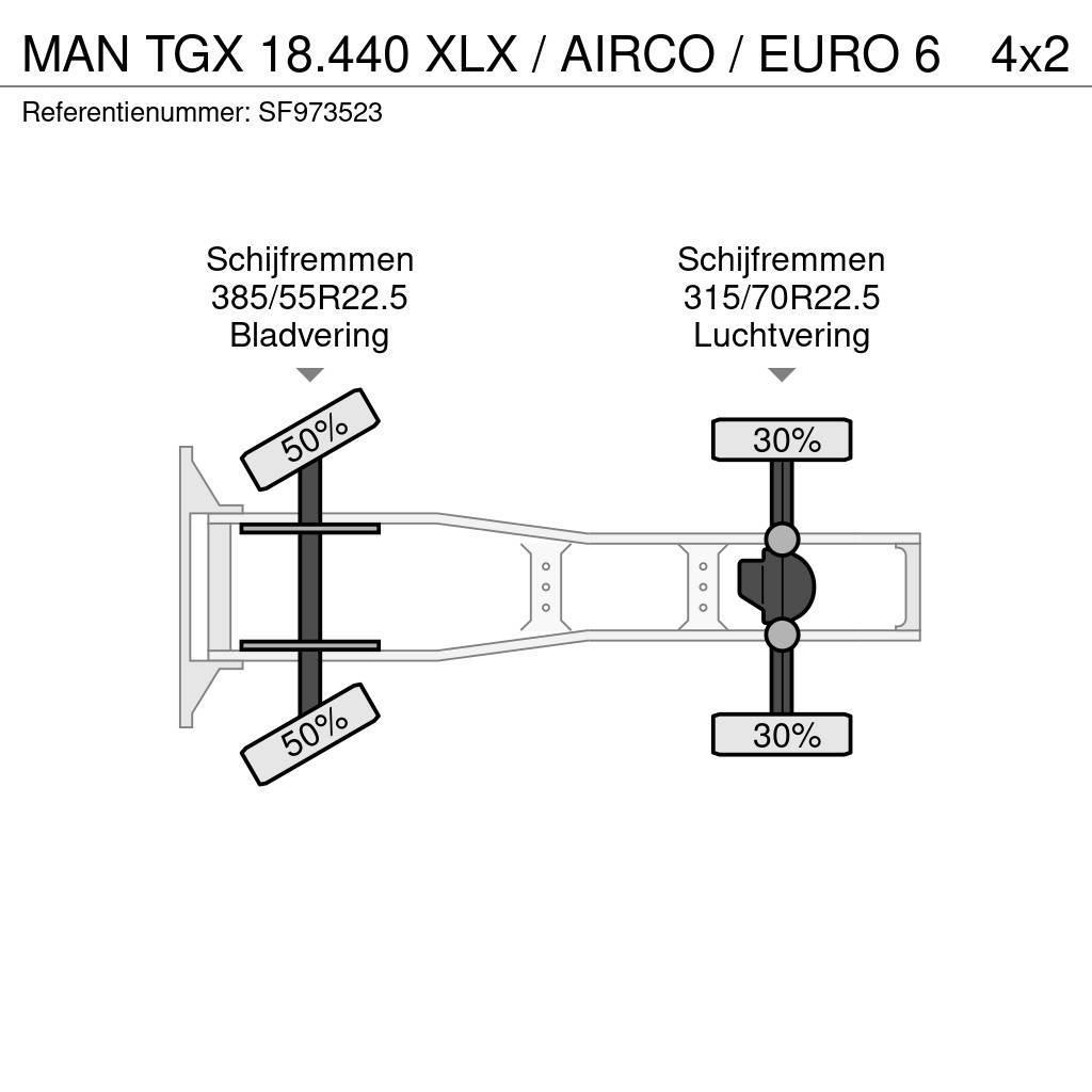 MAN TGX 18.440 XLX / AIRCO / EURO 6 Trekkvogner