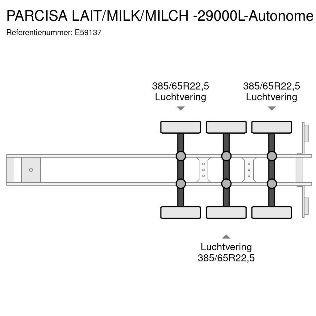  Parcisa LAIT/MILK/MILCH -29000L-Autonome Tanksemi