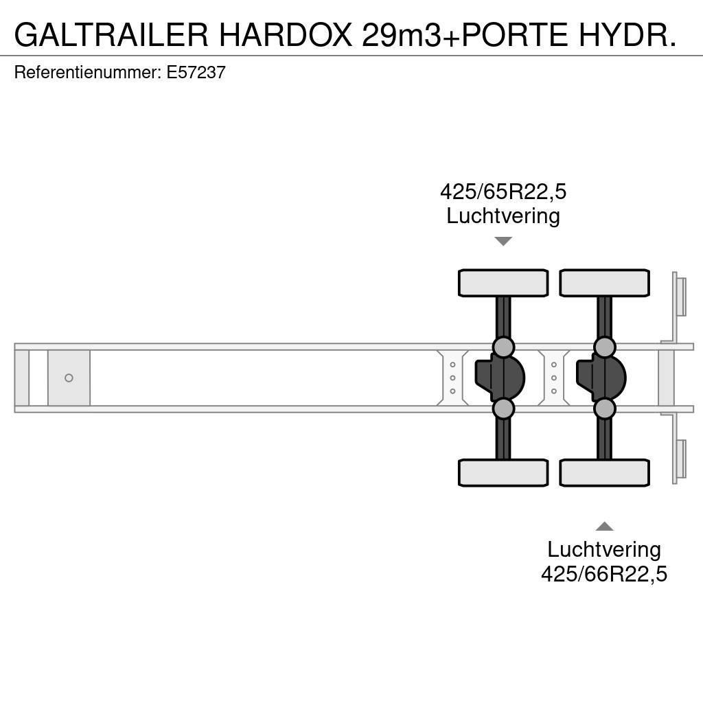  GALTRAILER HARDOX 29m3+PORTE HYDR. Tippsemi