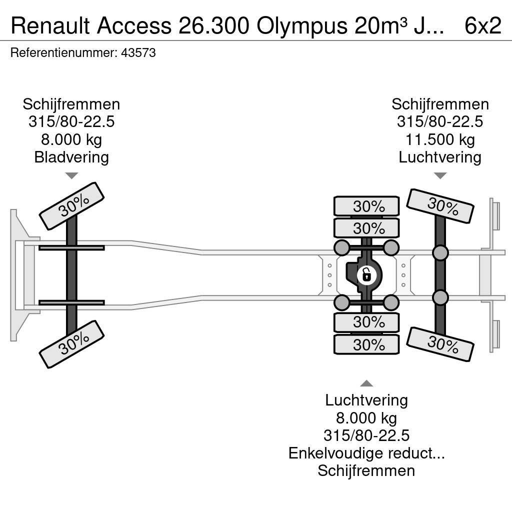 Renault Access 26.300 Olympus 20m³ Just 187.041 km! Renovasjonsbil