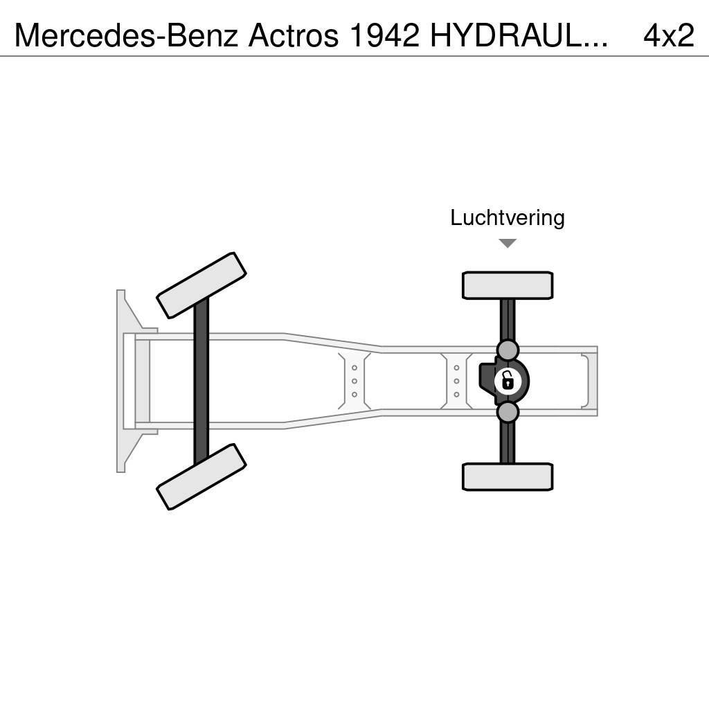 Mercedes-Benz Actros 1942 HYDRAULICS - EURO 5 - ONLY 426 760 KM Trekkvogner