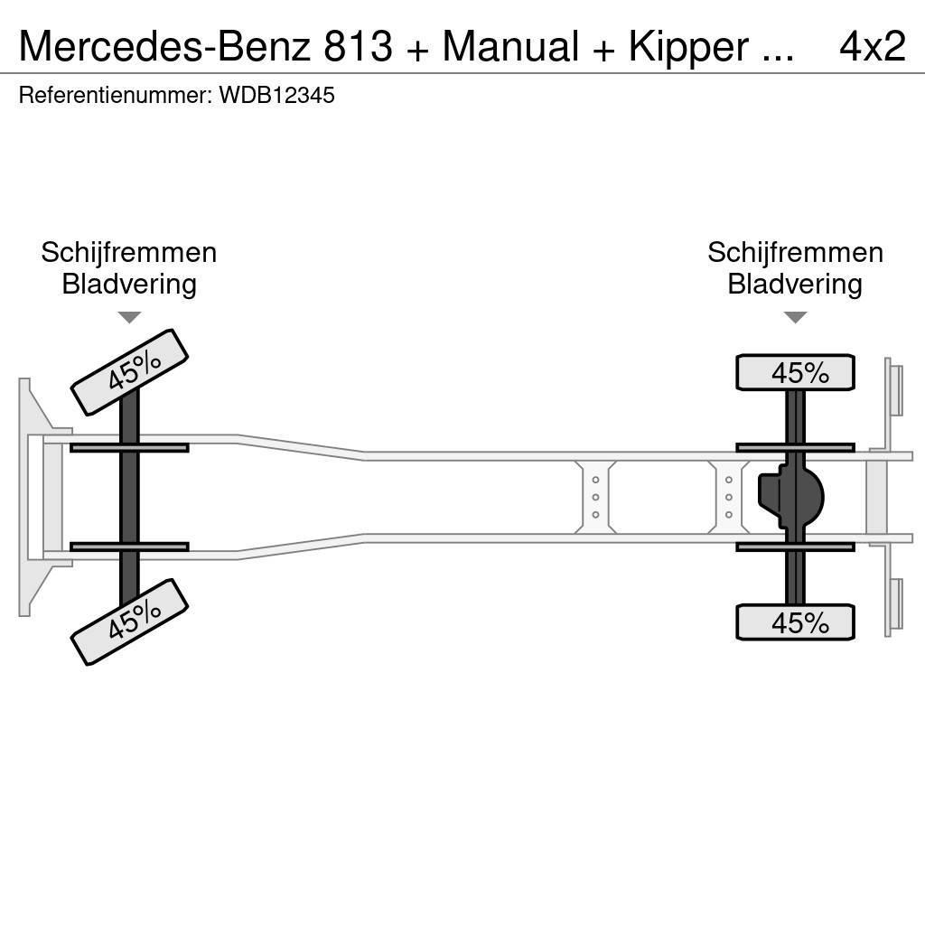 Mercedes-Benz 813 + Manual + Kipper + 4x4 Tippbil