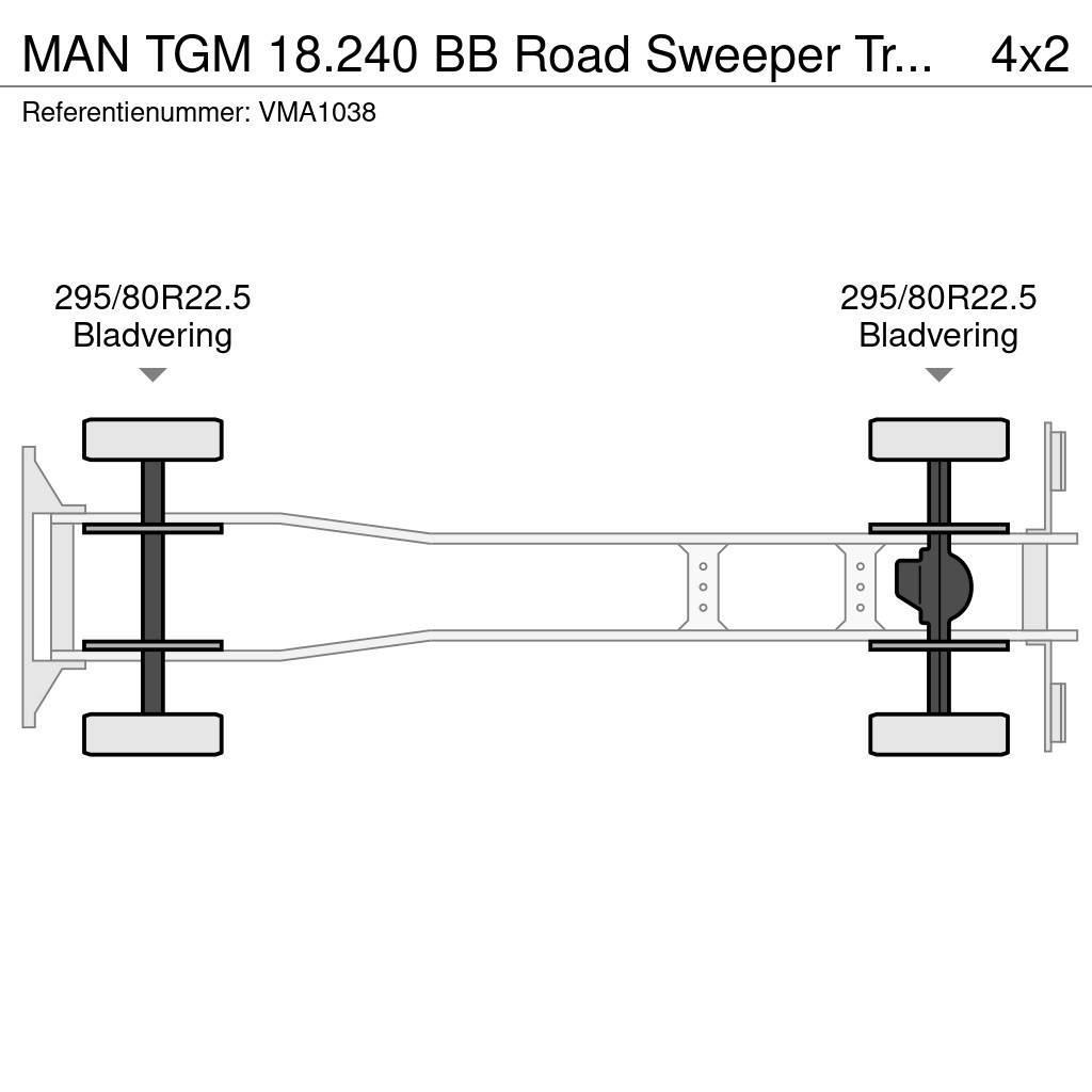 MAN TGM 18.240 BB Road Sweeper Truck (3 units) Feiebiler