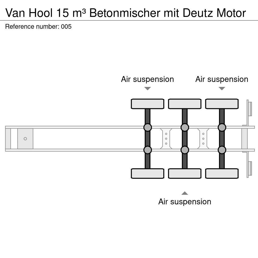 Van Hool 15 m³ Betonmischer mit Deutz Motor Andre semitrailere