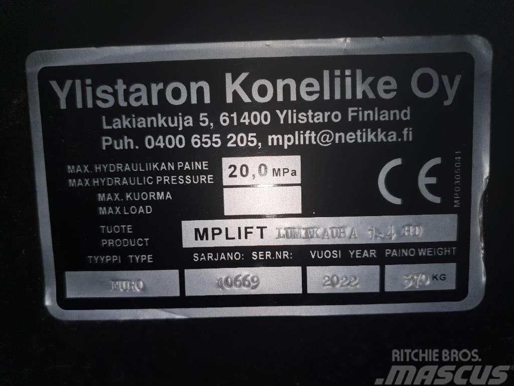 Mp-lift Lumikauha 1,4m3 / 2,4m EURO HD Frontlaster ektrautstyr