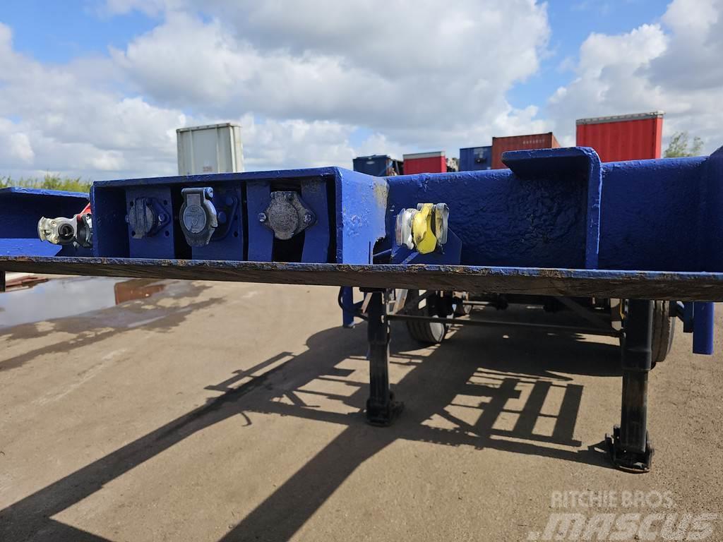 Renders 2 axle 20 ft container chassis steel springs bpw d Containerchassis Semitrailere