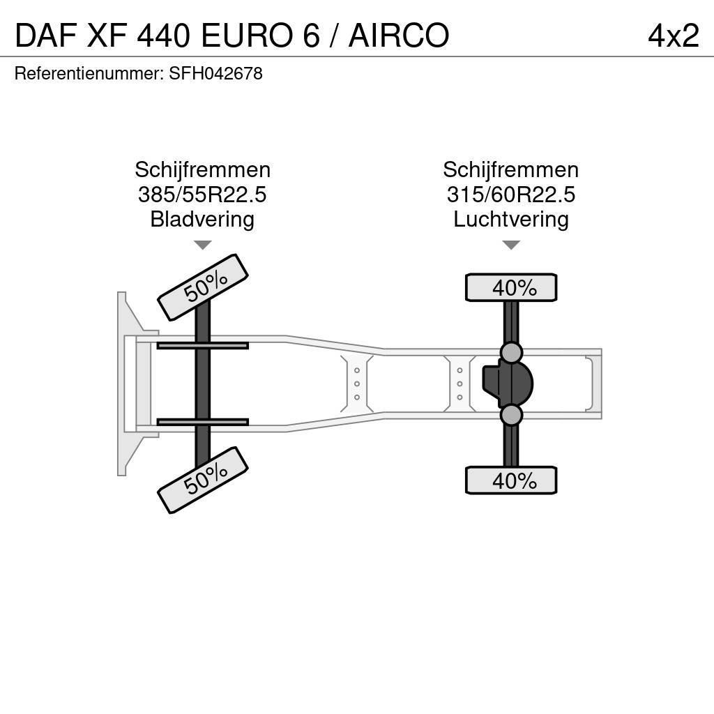 DAF XF 440 EURO 6 / AIRCO Trekkvogner
