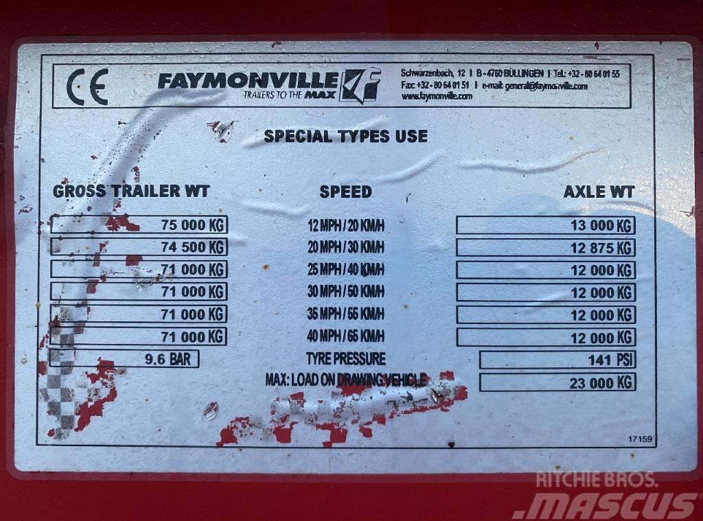 Faymonville 4 Axle Extending 75 Ton Low Loader Maskinhenger