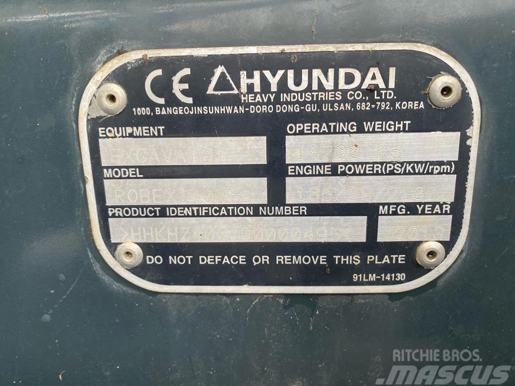 Hyundai 140w-9 Hjulgravere