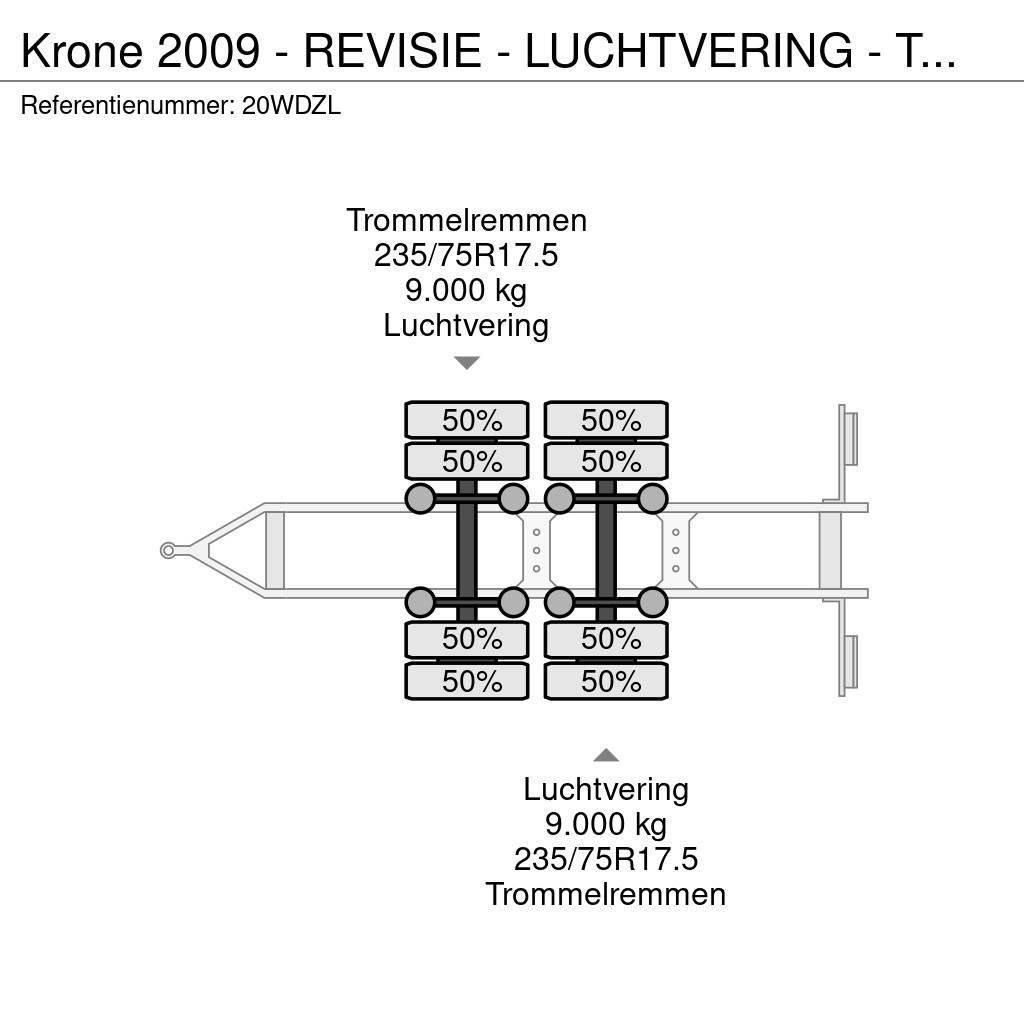 Krone 2009 - REVISIE - LUCHTVERING - TROMMELREM Biltransporter henger
