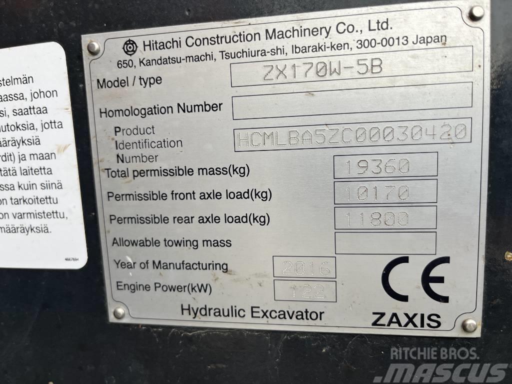 Hitachi ZX170W-5 2P Hjulgravere